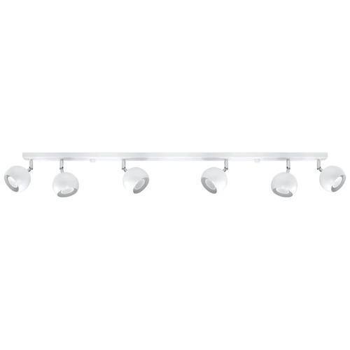 Plafon sufitowy nowoczesny OCULARE 6L biały metalowy do salonu, kuchni lub sypialni SOLLUX