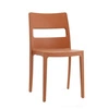 Krzesło ogrodowe z tworzywa sztaplowane Sai SCAB Design pomarańczowe do ogrodu i sali bankietowej