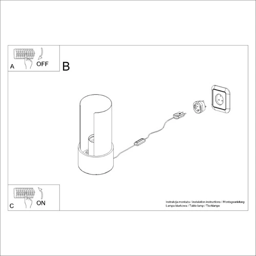 Lampka biurkowa minimalistyczna FLASH biała stalowa z regulacją kąta padania światła do gabinetu