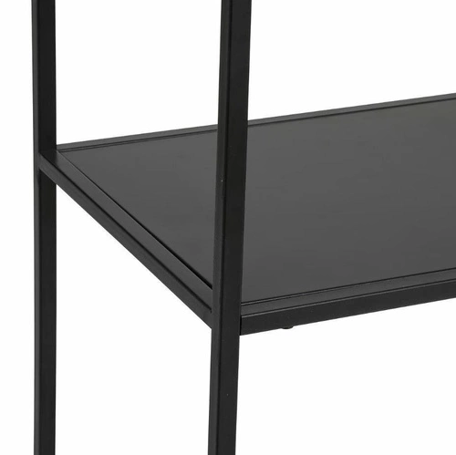 Regał na książki Gota czarny metalowy 180 cm nowoczesny industrialny do salonu Atmosphera