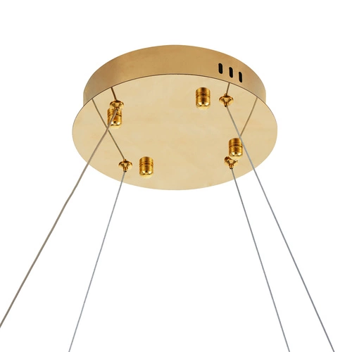 Lampa sufitowa LED Circle Slim 120 złota nowoczesna do salonu i nad stół 120 cm