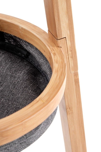 Wieszak stojący Foyer naturalny bambusowy do przedpokoju skandynawski Intesi 177 cm