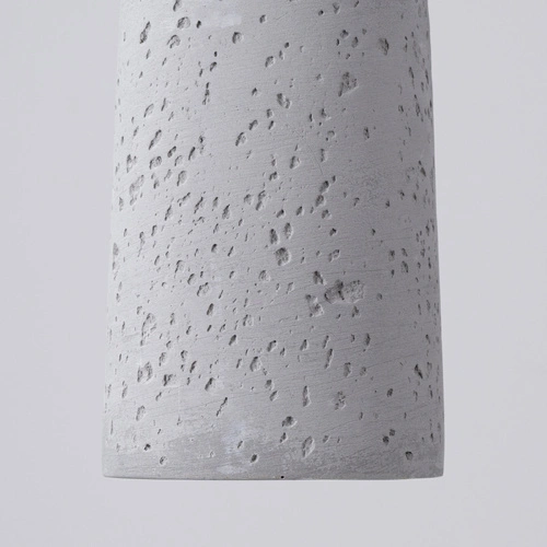 Lampa wisząca betonowa ELECTRA szara loftowa do salonu i kuchni nad wyspę 125 cm