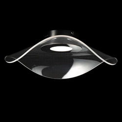 Lampa sufitowa LED Velo no.1 złota regulowana do salonu i jadalni ALTAVOLA DESIGN