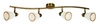 Lampa sufitowa Regent listwa 4x40W G9  patyna (bż)