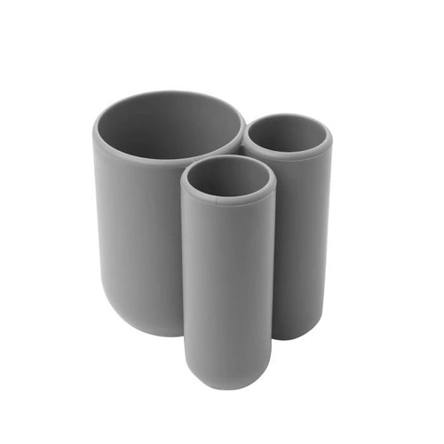 Organizer Touch szary kubek na szczoteczki do zębów nowoczesny do łazienki Umbra