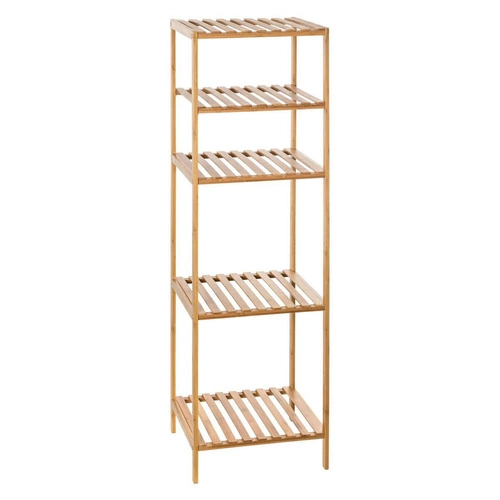 Regał bambusowy 2+2 5five simply smart na książki i zabawki boho do salonu lub łazienki