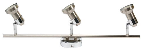 Lampa sufitowa Arkon listwa 3x50W GU10  sat nikiel+chrom bez żarówek