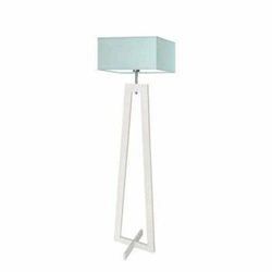 Lampa podłogowa JAWA abażur miętowy  stelaż biały