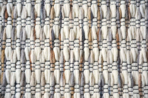 Dywan Grain wełniany beżowy 250x350cm nowoczesny do salonu łatwy w czyszczeniu