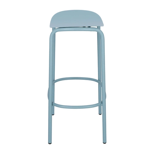 Hoker metalowy Trick niebieski 65 cm nowoczesny bez oparcia do kuchni i wyspy SCAB Design