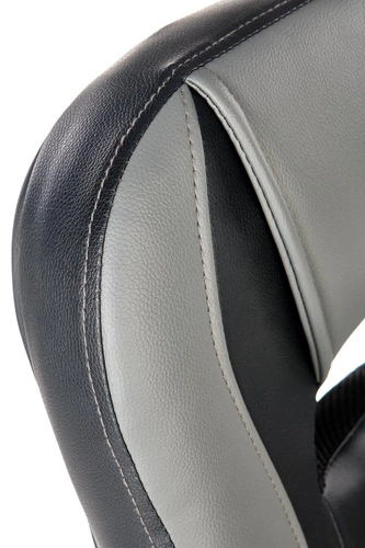 Fotel biurowy ergonomiczny obrotowy Nascar Intesi ekoskóra szary czarny do biurka