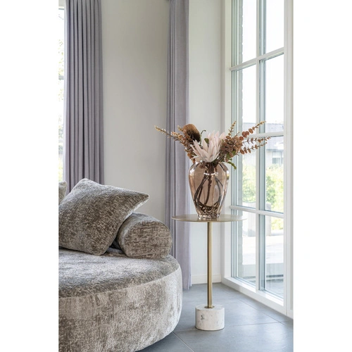 Bukiet sztucznych kwiatów King Protea bordowy 65 cm do salonu