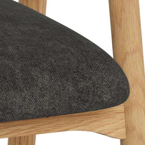 Actona Addi krzesło do jadalni skandynawskie szare z podłokietnikami