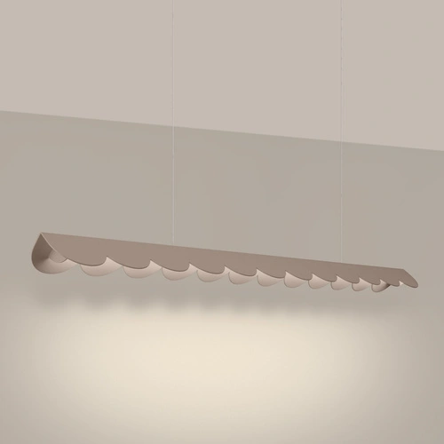 Lampa wisząca BISCUIT taupe LED 3000K nad stół do salonu i kuchni