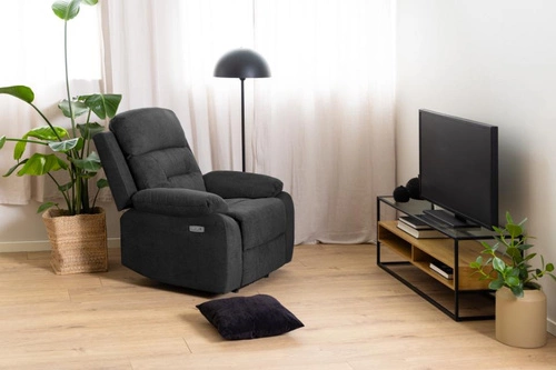 Fotel rozkładany Vansbro szary ciemny     OUTLET