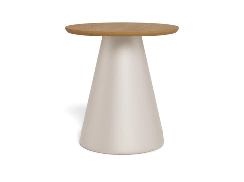 Actona Soli stolik kawowy okrągły drewniany dębowy 45 cm do salonu