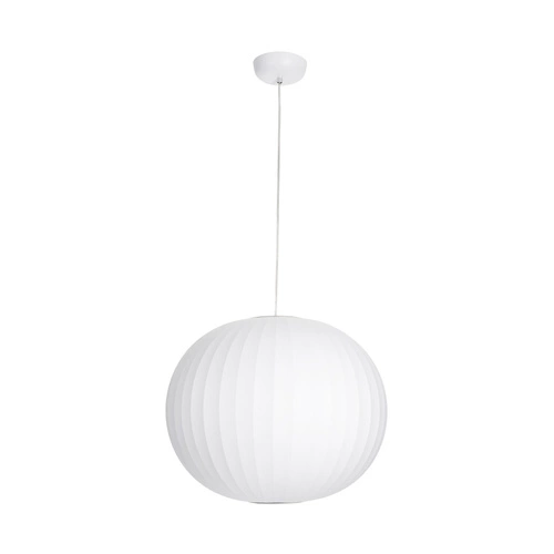 Lampa wisząca SILK biała kula 50 cm do salonu i jadalni regulowana Step into Design