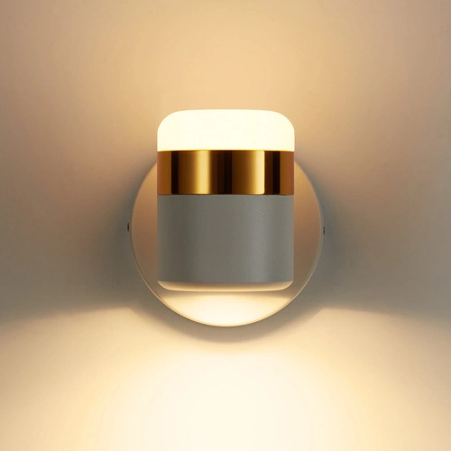 Kinkiet ścienny POCCO LED nowoczesny biały metalowy 16 cm do sypialni i salonu