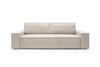 Sofa rozkładana Molde sztruks beżowy 3-osobowa z pojemnikiem do salonu