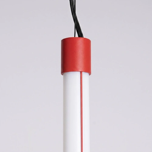 Lampa wisząca TRANG 75 czerwona LED nad wyspę regulowana