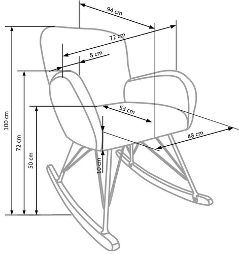 Fotel bujany Natsu kremowy do salonu nowoczesny boucle wypoczynkowy Intesi