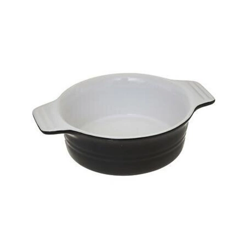 Okrągłe ceramiczne naczynie do zapiekania czarne 13,4 cm do piekarnika 5five simply smart