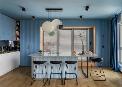 Hoker Molly czarny nowoczesny z oparciem do kuchni i wyspy 66 cm Intesi