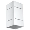 Nowoczesny biały kinkiet ścienny Blocco Sollux Lighting do sypialni i salonu z aluminium