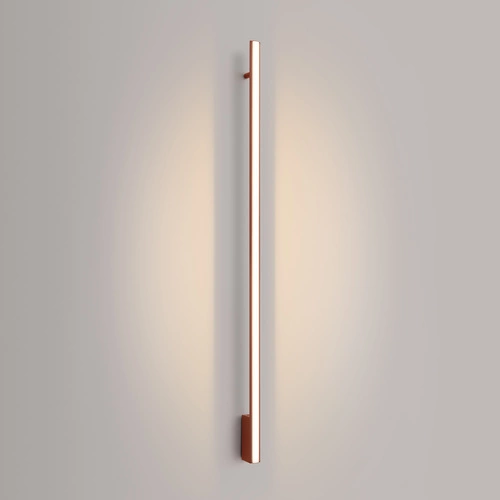 Kinkiet ścienny LED LAGOM 150 czerwony nowoczesny do salonu i sypialni aluminium 150 cm