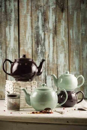 Price&Kensington czarny ceramiczny imbryk do herbaty 1,1 l nowoczesny do zmywarki