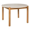 Stół ogrodowy okrągły Terracina 120 cm terrazzo akacja House Nordic