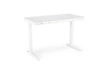 Biurko nowoczesne białe z regulacją wysokości i szufladami Alembe Intesi do pracy 120x60 cm