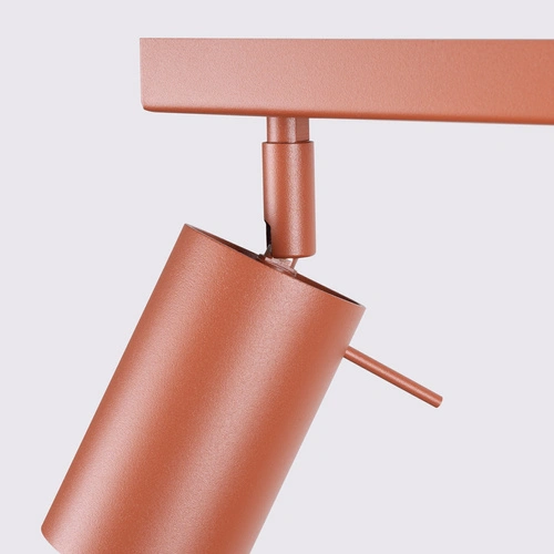 Plafon sufitowy RING 4L czerwony nowoczesny metalowy ruchomy do salonu i sypialni SOLLUX