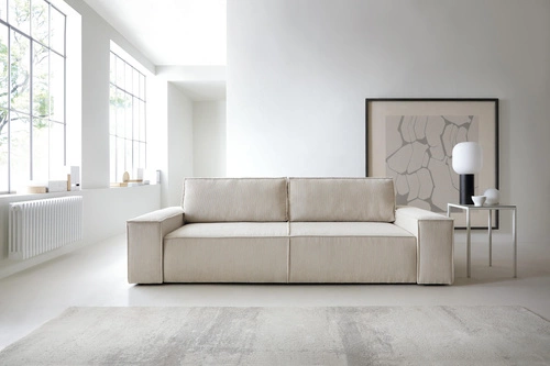 Sofa Molde sztruks beżowy Poso 100
