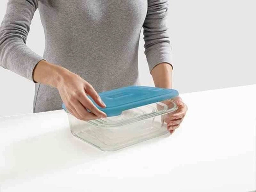 JJ- Zest. 4szklanych pojemników Nest Glass Storage multikolor