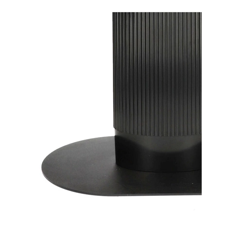 Stół do jadalni Maxim nowoczesny owalny dąb naturalny na czarnej nodze 120x70 cm Intesi