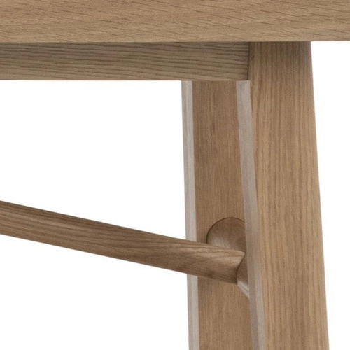 Ławka drewniana Galway dębowa do przedpokoju i jadalni w stylu skandynawskim 200 cm