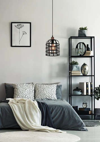 Lampa wisząca Soleto czarna metalowa regulowana do salonu loftowa CANDELLUX