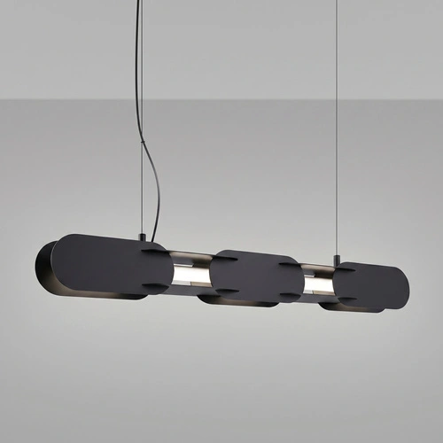 Lampa wisząca LED CHAIN 91 czarna nowoczesna nad wyspę
