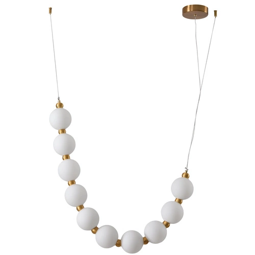 Lampa wisząca kula LED CORALLI S biała nowoczesna nad wyspę do salonu Step into Design