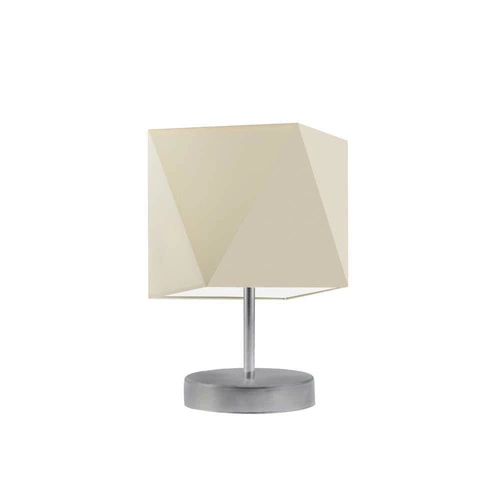Lampka nocna PASADENA nowoczesna z abażurem ecru do sypialni lub salonu LYSNE 30 cm