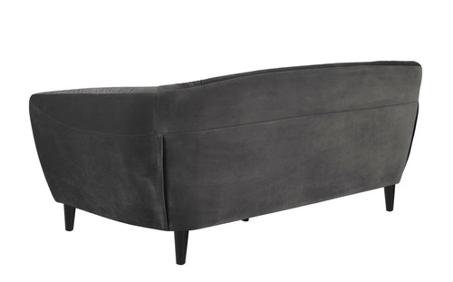 Sofa 3 osobowa welurowa Ria Actona nowoczesna szara do salonu glamour 191 cm