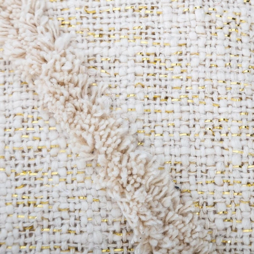 Narzuta bawełniana Shine 130x180 cm beżowa boho do sypialni Atmosphera