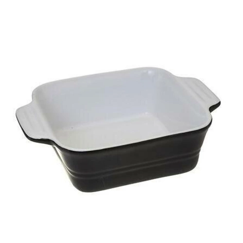 Kwadratowe ceramiczne naczynie do zapiekania 5five simply smart czarne do zapiekanek 13,4 cm