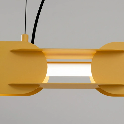 Lampa wisząca LED CHAIN 91 żółta nowoczesna do salonu i jadalni