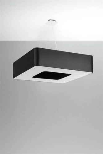 Żyrandol nowoczesny czarny URANO 80 lampa sufitowa do salonu i jadalni 8-punktowa