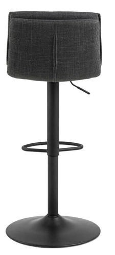 Hoker Flynn nowoczesny tapicerowany z oparciem regulowany obrotowy szary ciemny do kuchni Actona