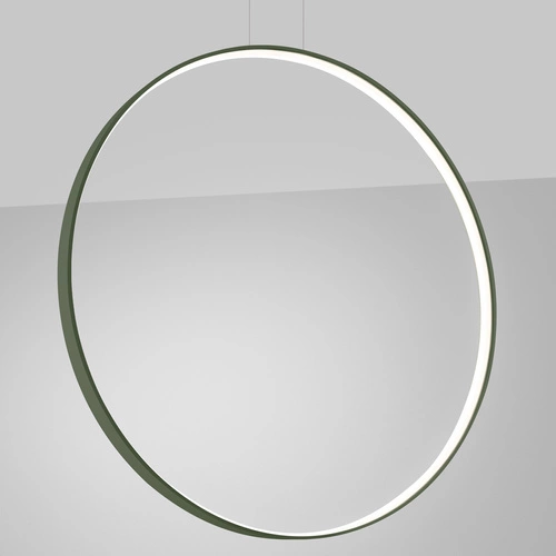 Lampa wisząca LED RIO 110 zielona oliwka nowoczesna regulowana do salonu nad stół