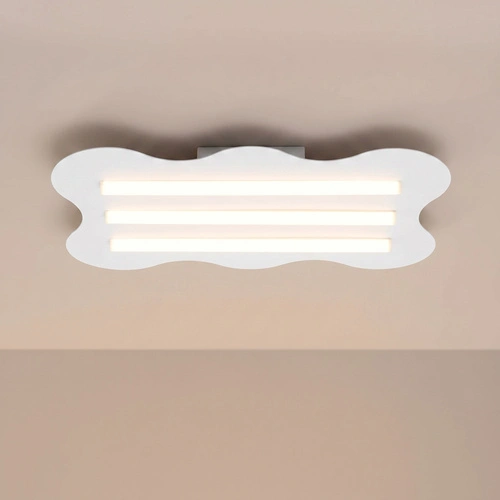 Plafon sufitowy KLOVER biały nowoczesny LED do salonu 66 cm